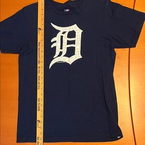 Genuine Merchandise Detroit Tigers Navy Blue Womens Tee with White Logo